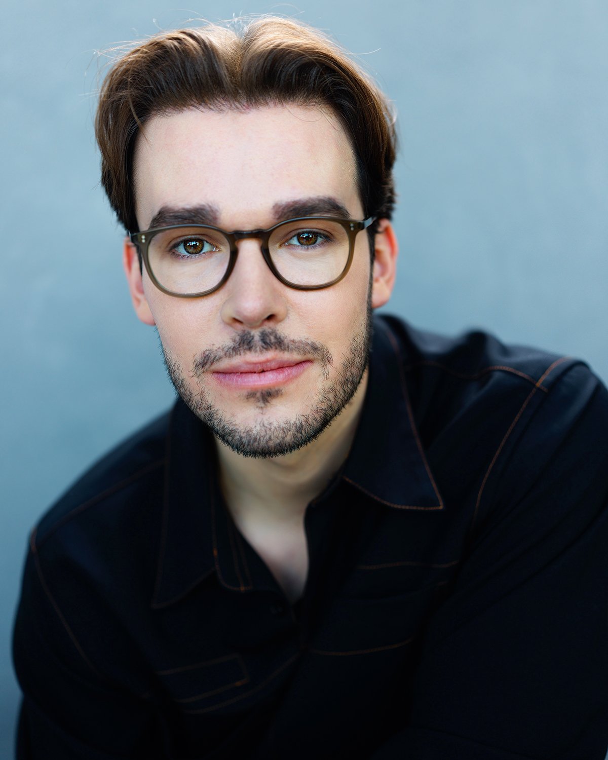 Austin Hammer - Dark Shirt with Glasses